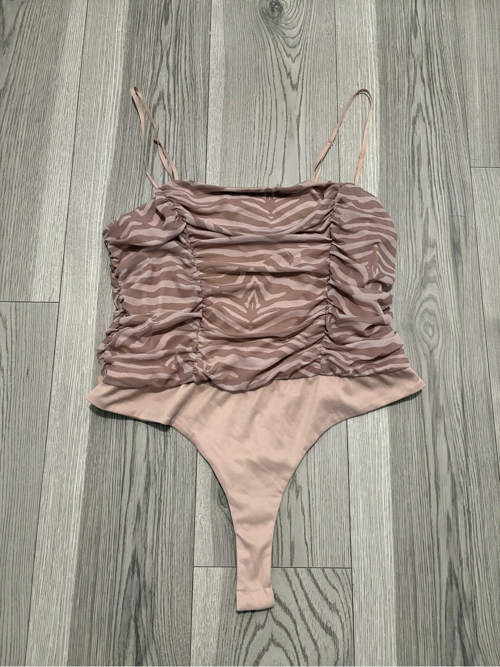 AFRM Animal Print Bodysuit Size XL